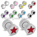 10mm Non Piercing Earrings Best Seller Star Magnetic Ear Plugs Earrings